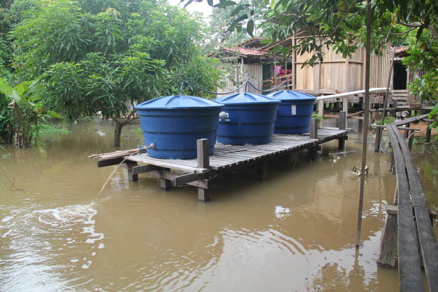 Image of Fossa séptica biodigestora adaptada para área de várzea do estuário amazônico.